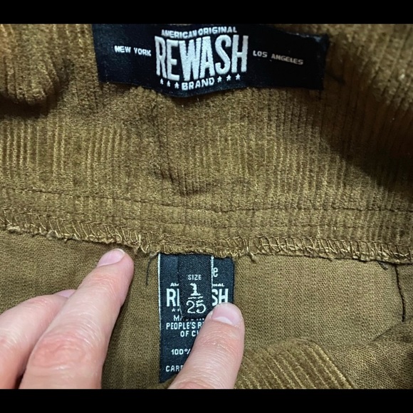 FREE W/PURCHASE! Rewash Brown Corduroy Front Tie Skirt - Sz 1 ✨ - Picture 2 of 5